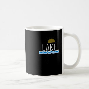 The Lake Is My Happy Place Boating Gift Coffee Mug