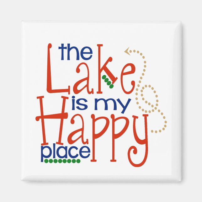 The Lake is my Happy Place Magnet (Front)