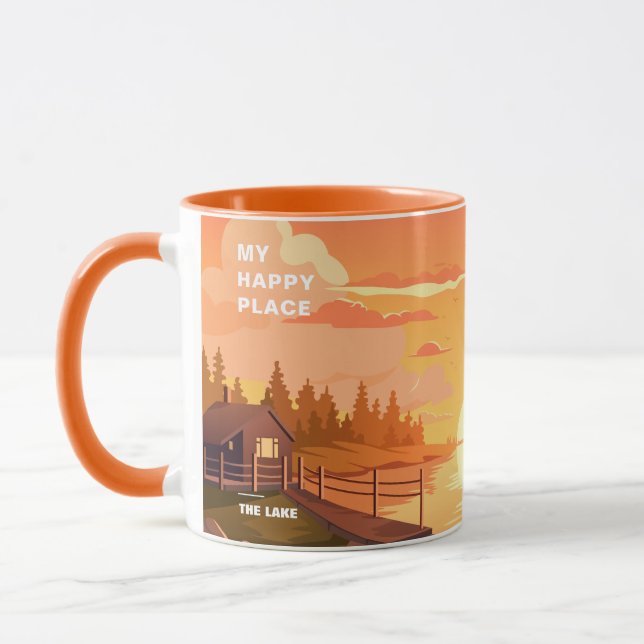 The Lake Is My Happy Place Mug (Left)