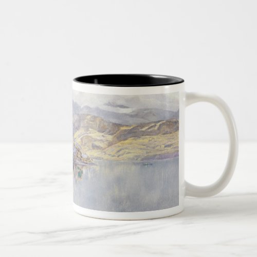 The Lake of Lucerne Mount Pilatus in the Distance Two_Tone Coffee Mug