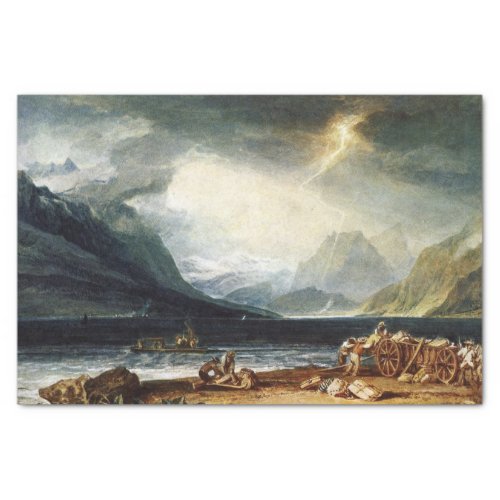 The Lake of Thun Switzerland by JMW Turner Tissue Paper