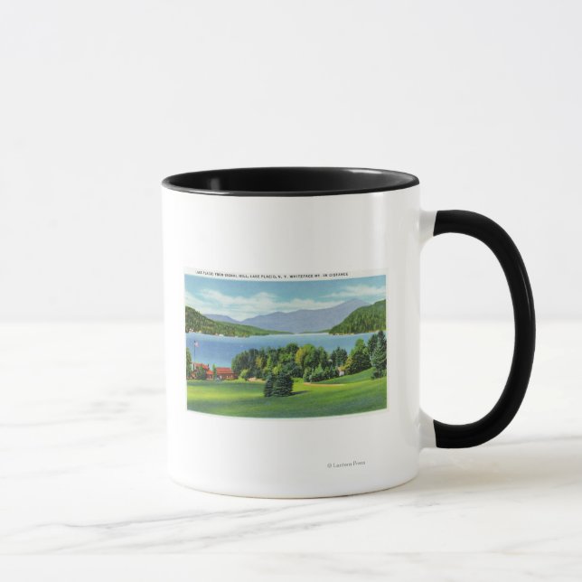 The Lake Whiteface Mt in Distance Mug (Right)