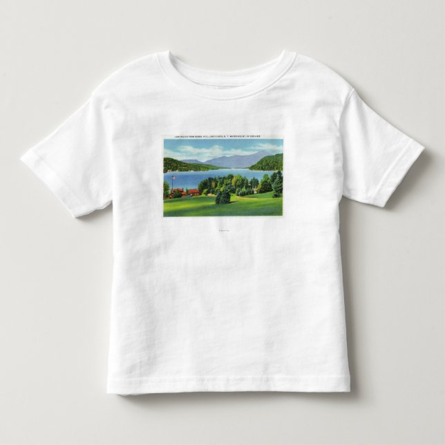 The Lake Whiteface Mt in Distance Toddler T-shirt (Front)
