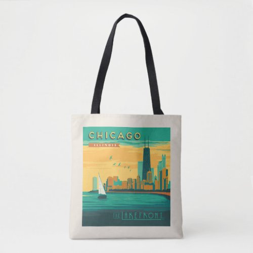 The Lakefront  Chicago Illinois Tote Bag