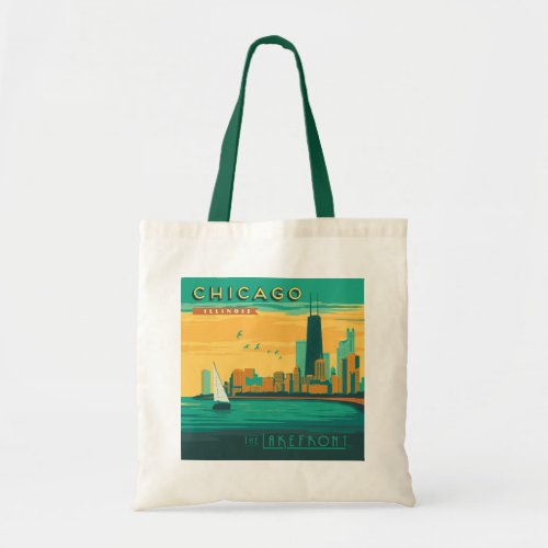 The Lakefront  Chicago Illinois Tote Bag