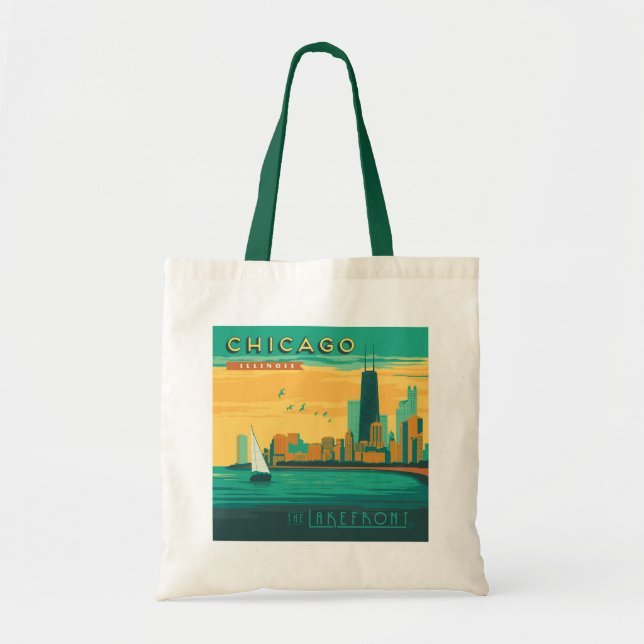 The Lakefront | Chicago, Illinois Tote Bag (Front)
