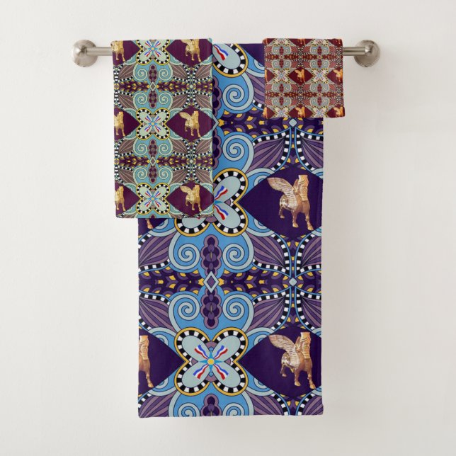 The Lamassu Bath Towel Set (Insitu)