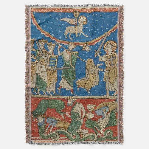 The Lamb Defeating the Ten Kings Throw Blanket