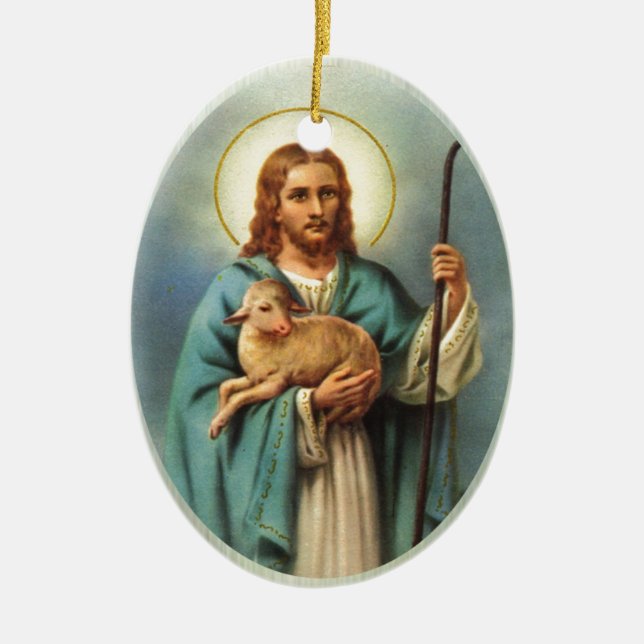 The Lamb of God Custom Ornament (Front)
