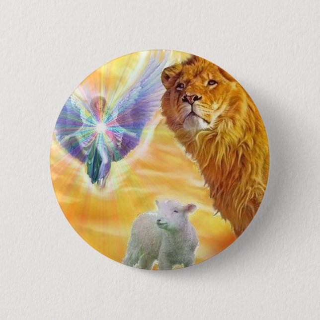 The Lamb of God! Pinback Button (Front)