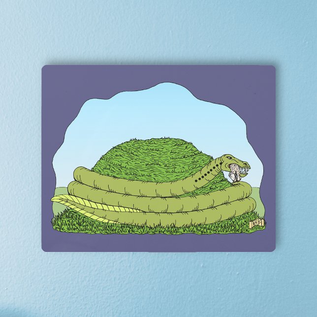 The Lambton Worm Metal Print (The Lambton Worm Metal Print on Wall)