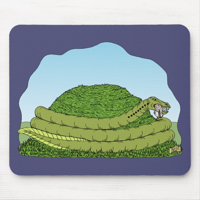The Lambton Worm Mouse Pad (Front)