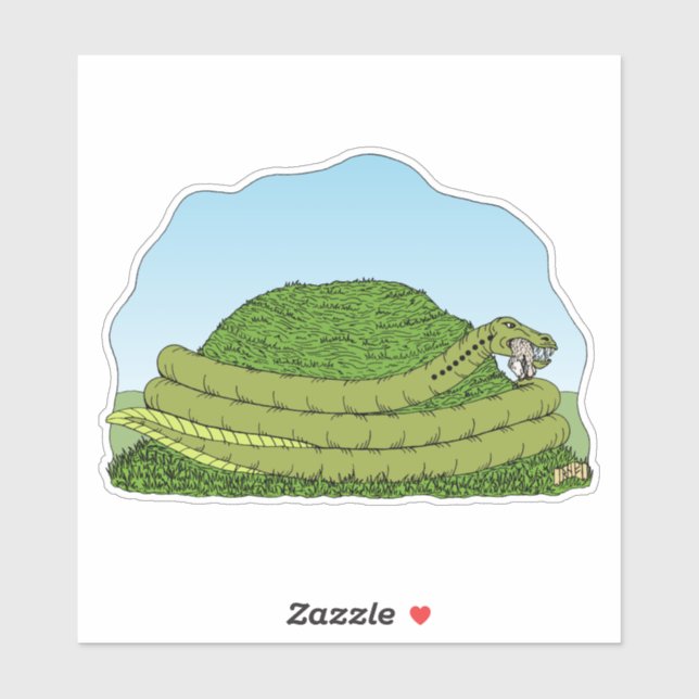 The Lambton Worm Sticker (Sheet)