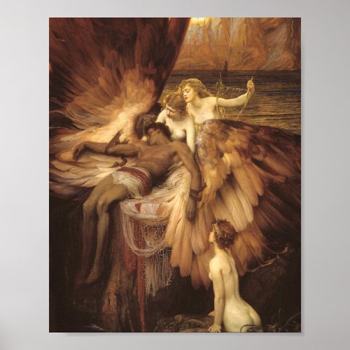 The Lament Of Icarus By Herbert James Draper Poster