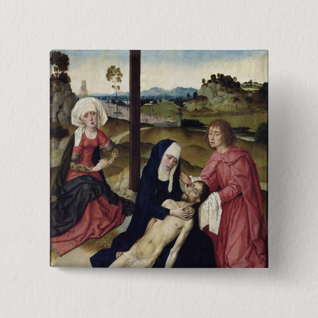 The Lamentation, c.1455-60 Pinback Button (Front)