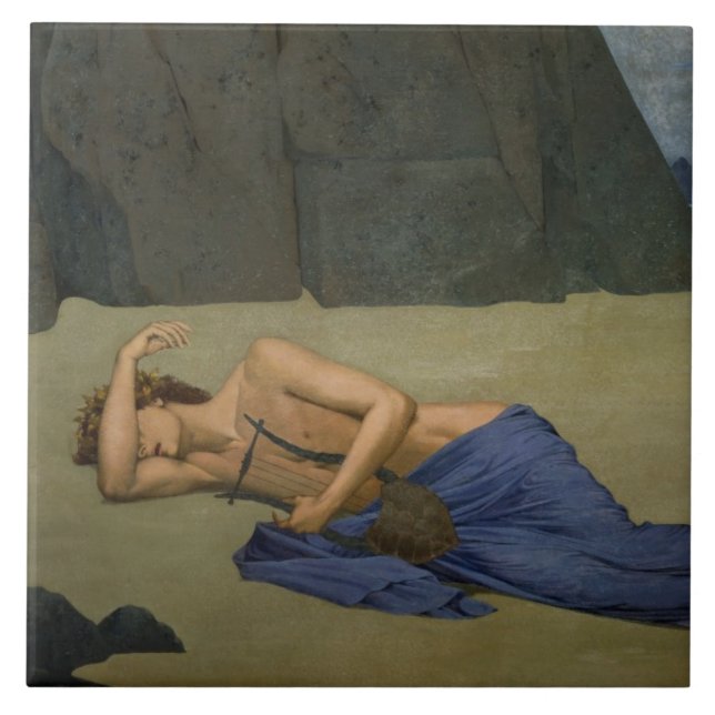 The Lamentation of Orpheus Ceramic Tile (Front)