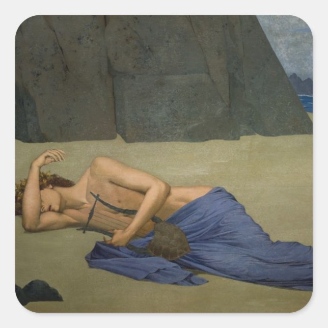 The Lamentation of Orpheus Square Sticker (Front)