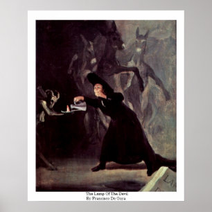 The Lamp Of The Devil By Francisco De Goya Poster