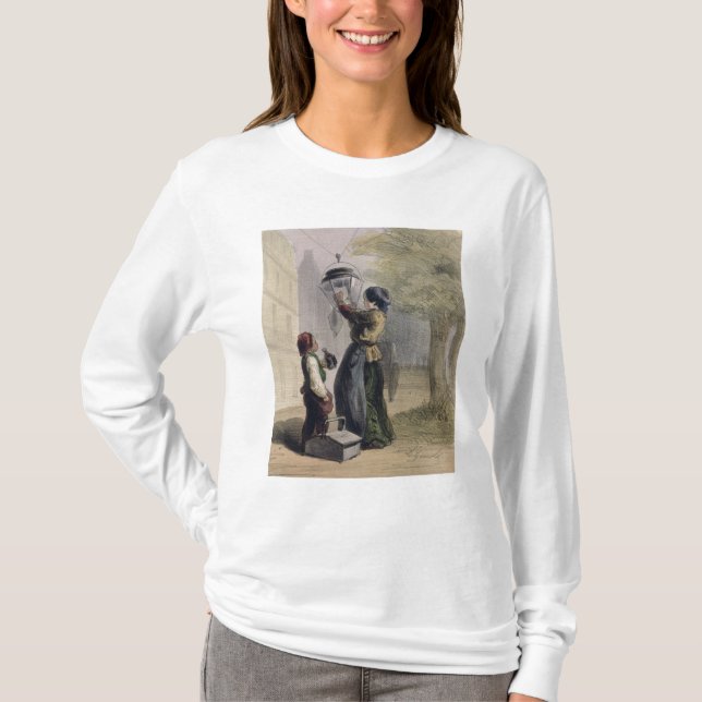 The Lamplighter, from 'Les Femmes de Paris' T-Shirt (Front)