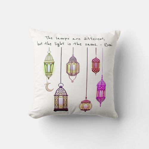 The Lamps Rumi Throw Pillow