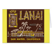 The Lanai Tiki lounge card (Front Horizontal)