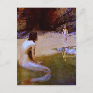 THE LAND BABY (mermaid) ~ Postcard