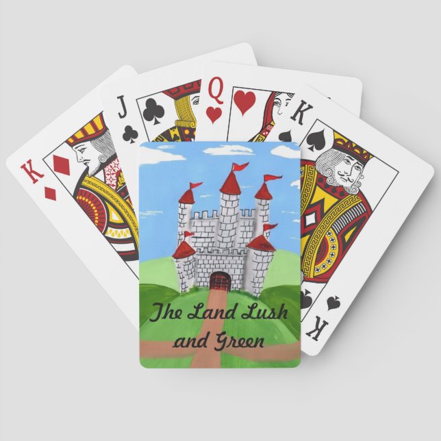 The Land Lush and Green playing cards by JML (Back)