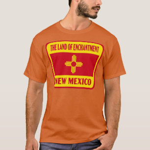 The Land of Enchantment New Mexico Retro Flag Badg T-Shirt