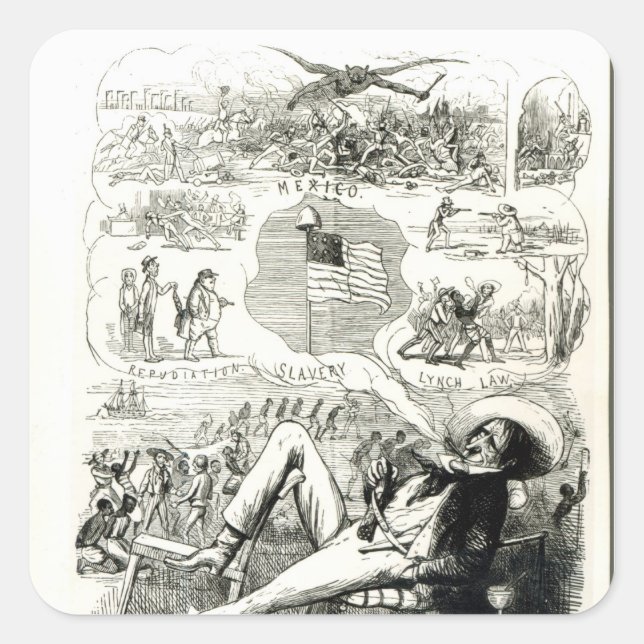 The Land of Liberty' Square Sticker (Front)