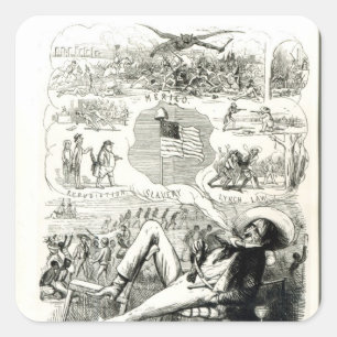 The Land of Liberty' Square Sticker