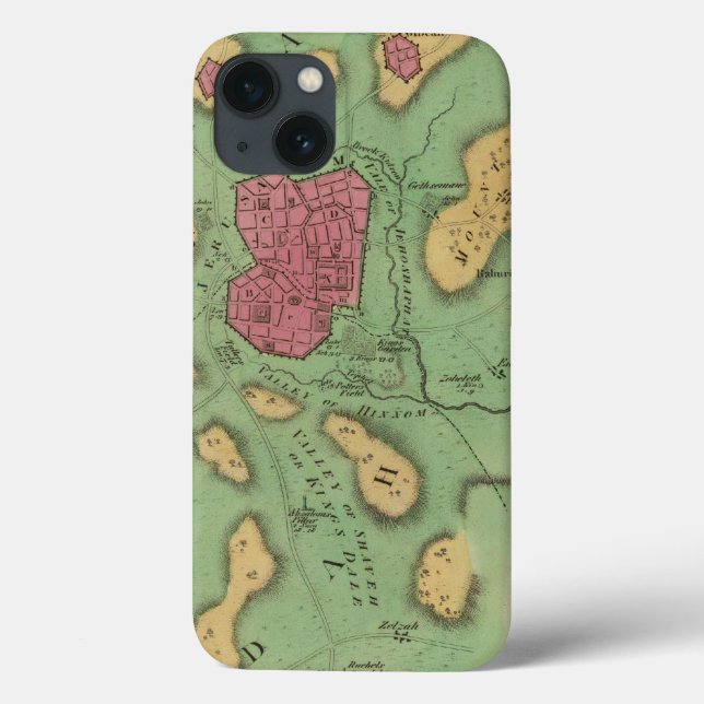The Land Of Moriah Or Jerusalem Case-Mate iPhone Case (Back)