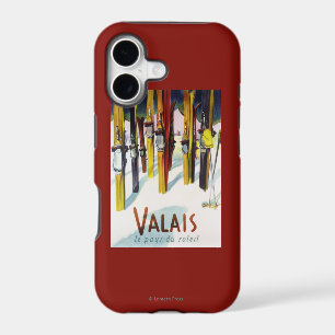 The Land of Sunshine - Skis Standing in Snow iPhone 17 Case