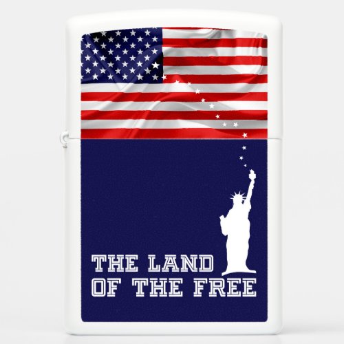 The land of the free American patriot Zippo Lighter