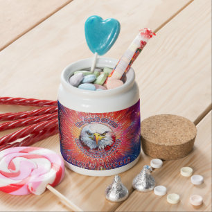 The Land Of The Free Home Brown Eagle Fireworks M Candy Jar