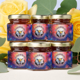 The Land Of The Free Home Brown Eagle Fireworks M Honey Jar Favors