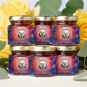 The Land Of The Free Home Brown Eagle Fireworks M Honey Jar Favors