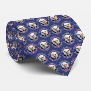 The Land Of The Free Home Brown Eagle Fireworks M Neck Tie