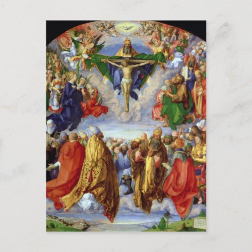 The Landauer Altarpiece All Saints Day 1511 Postcard