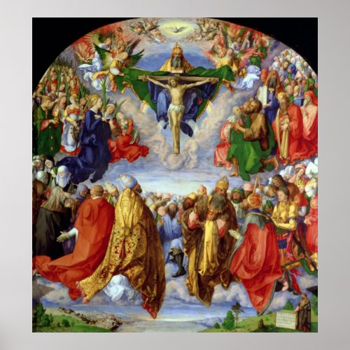 The Landauer Altarpiece All Saints Day 1511 Poster