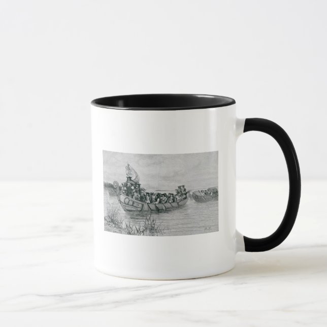 The Landing of Cadillac Mug (Right)