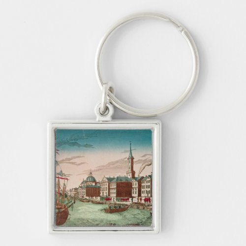 The Landing of English Troops at New York Keychain