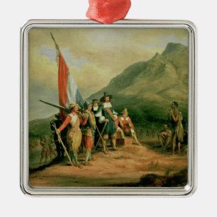 The Landing of Jan van Riebeeck Metal Ornament
