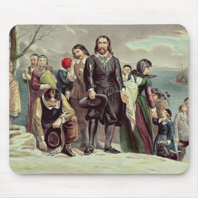 The Landing of the Pilgrims at Plymouth Mouse Pad (Front)