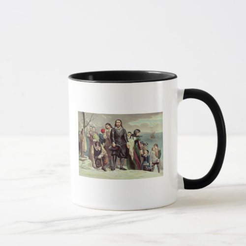 The Landing of the Pilgrims at Plymouth Mug