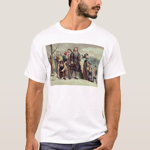 The Landing of the Pilgrims at Plymouth T_Shirt