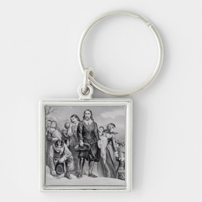 The Landing of the Pilgrims Keychain (Front)