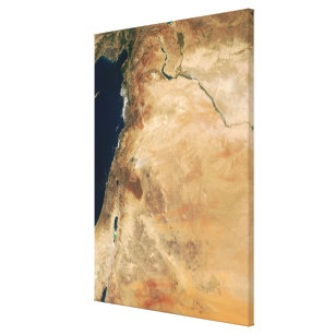 The lands of Israel along the eastern shore Canvas Print