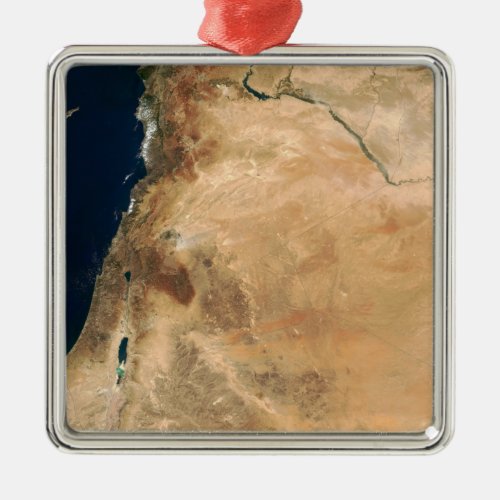 The lands of Israel along the eastern shore Metal Ornament