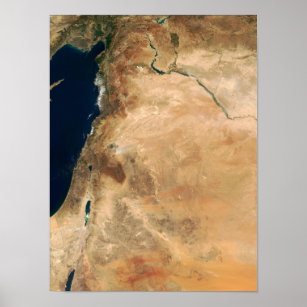 The lands of Israel along the eastern shore Poster