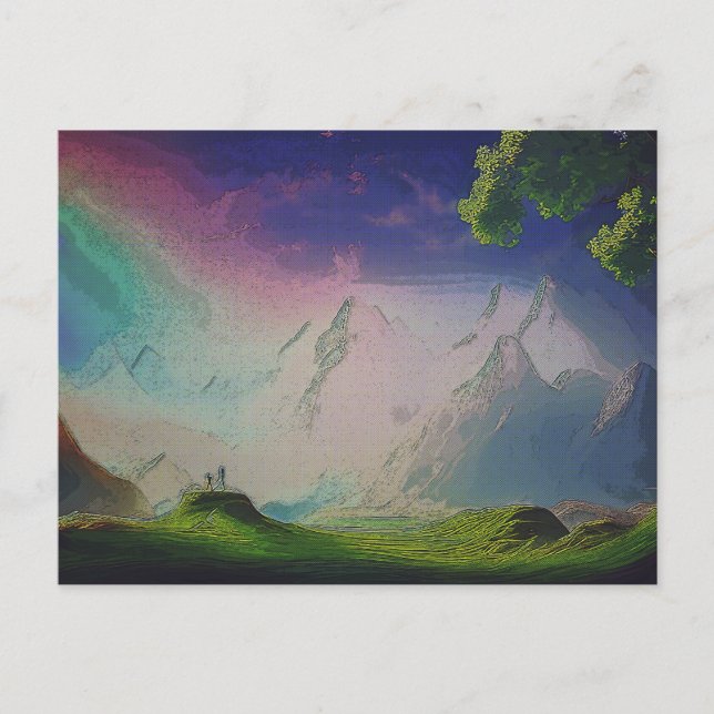 The Landscape Of An Alien World Postcard (Front)